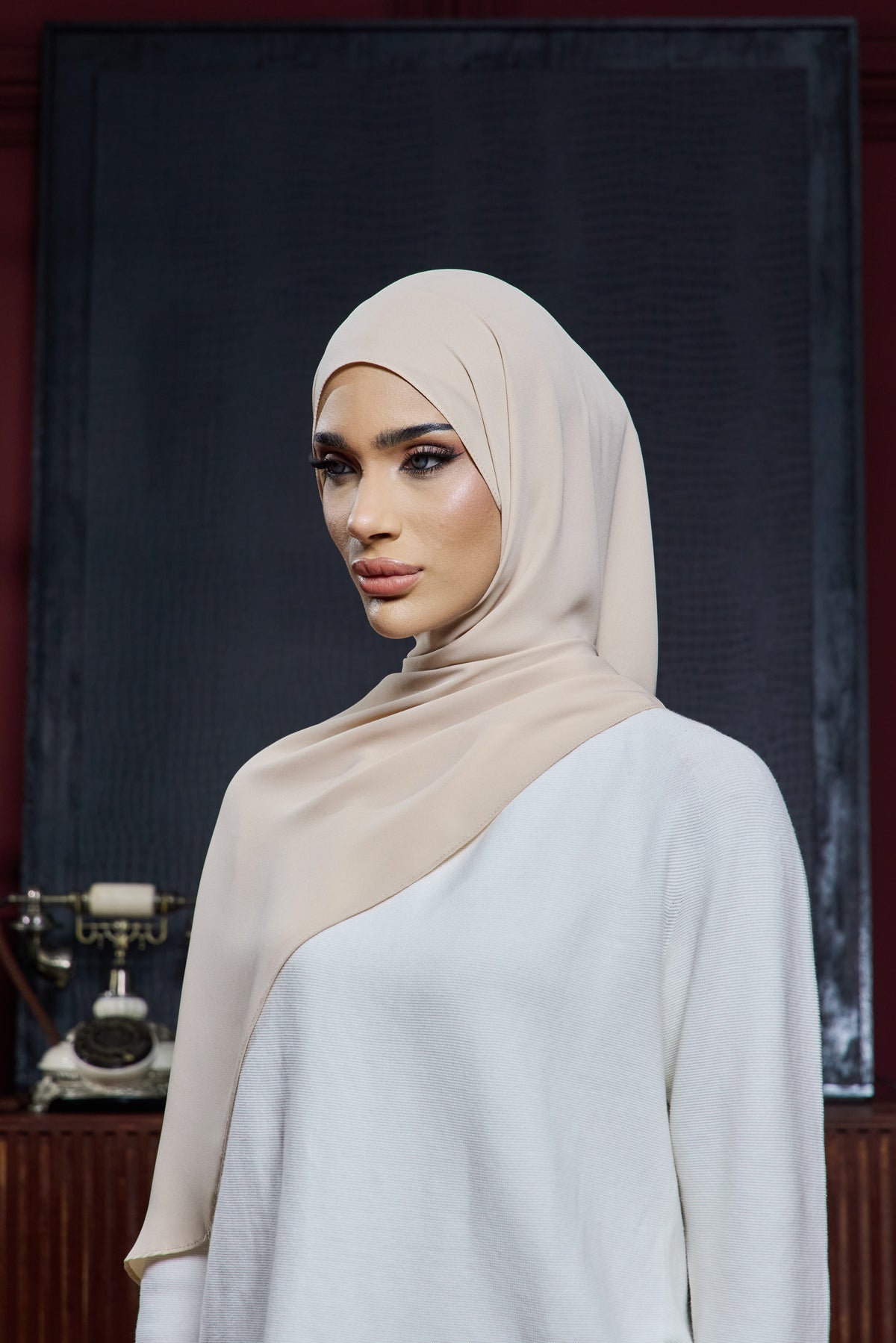 ADARAA PLAIN CREAM NUDE