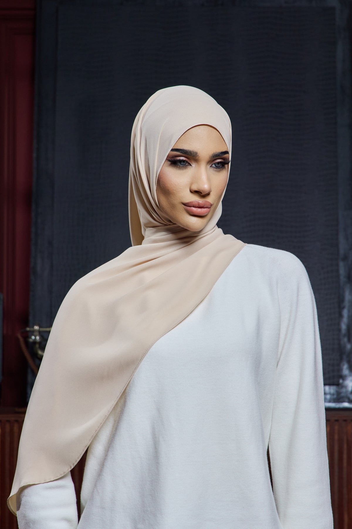 ADARAA PLAIN CREAM NUDE