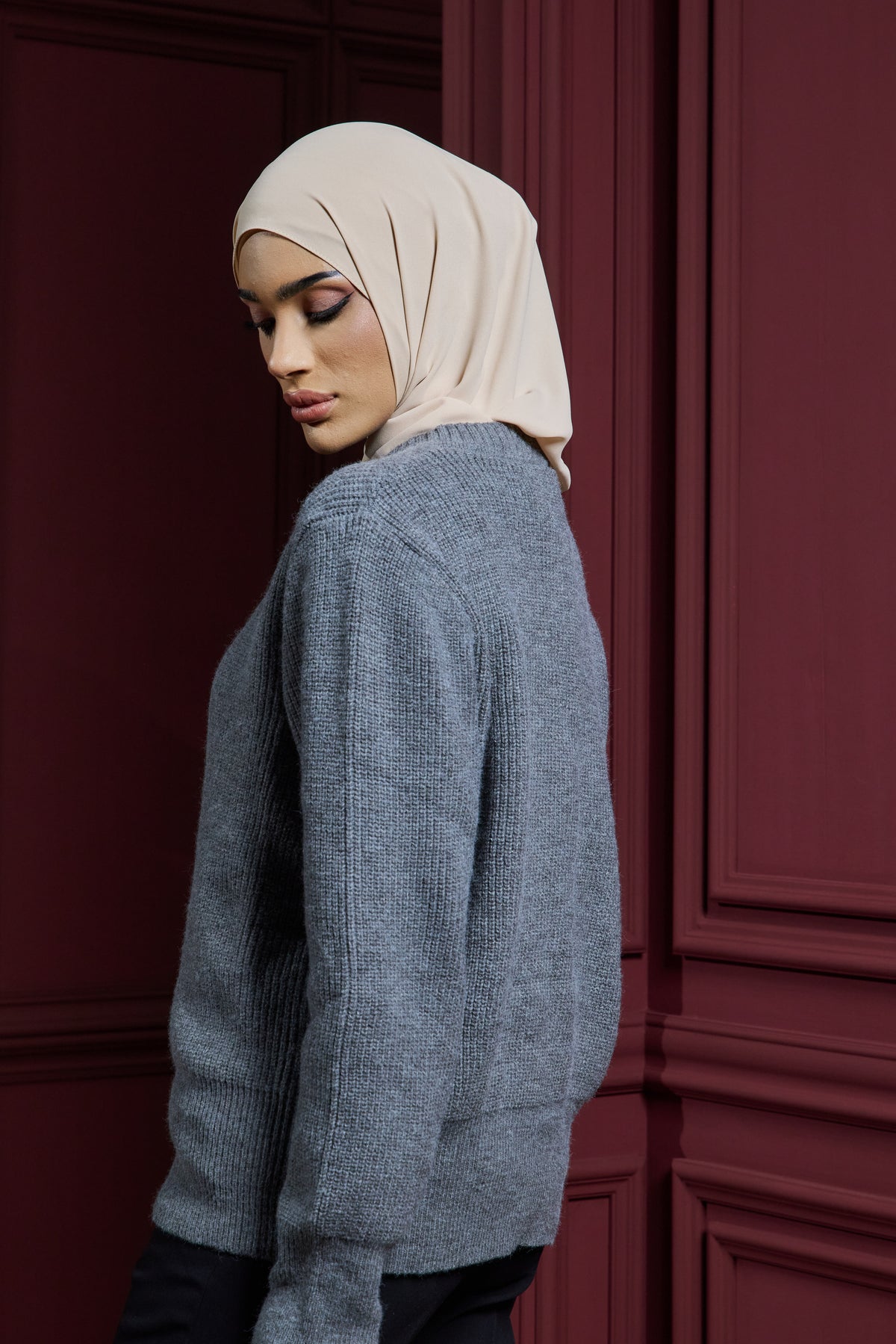 ADARAA PLAIN CREAM NUDE