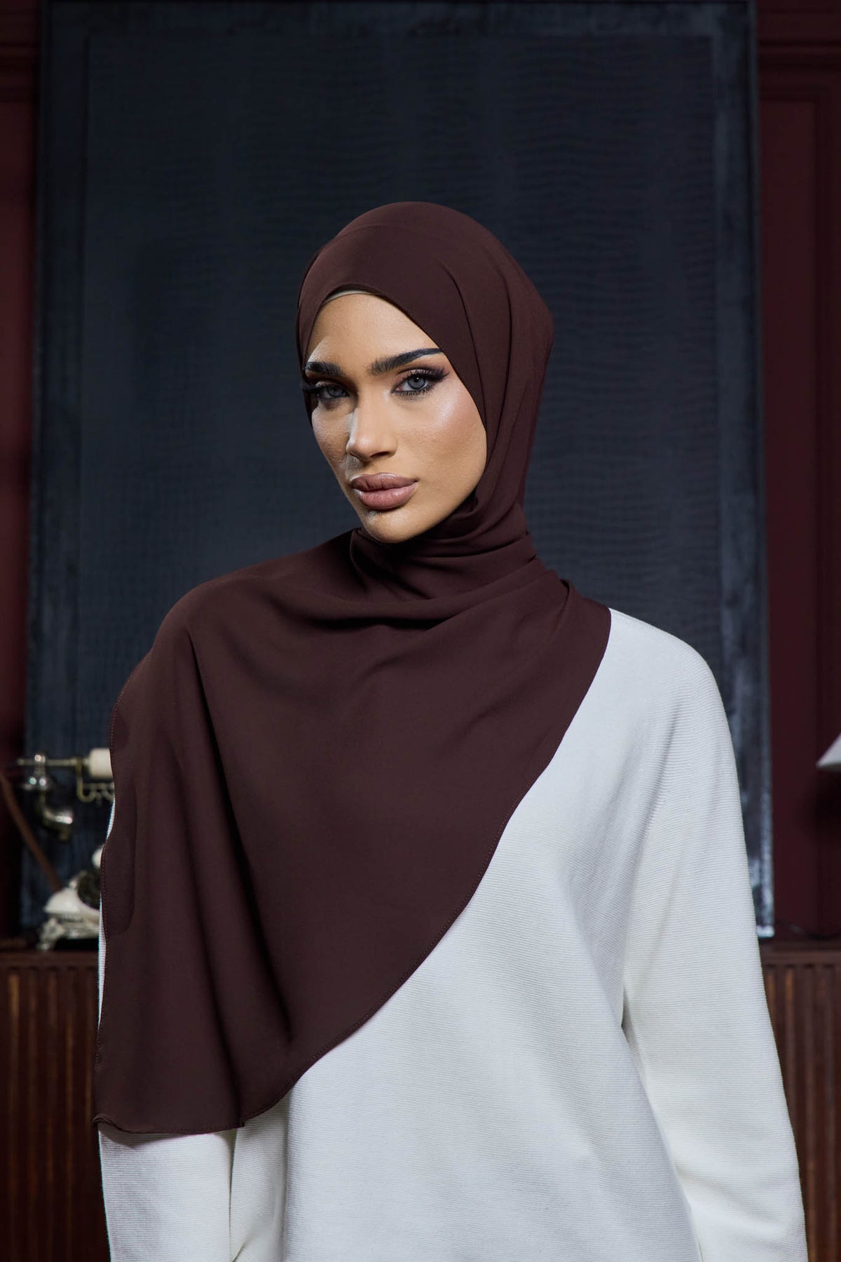ADARAA PLAIN RICH BROWN